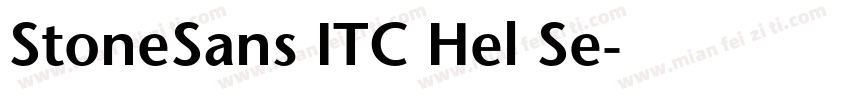 StoneSans ITC Hel Se字体转换